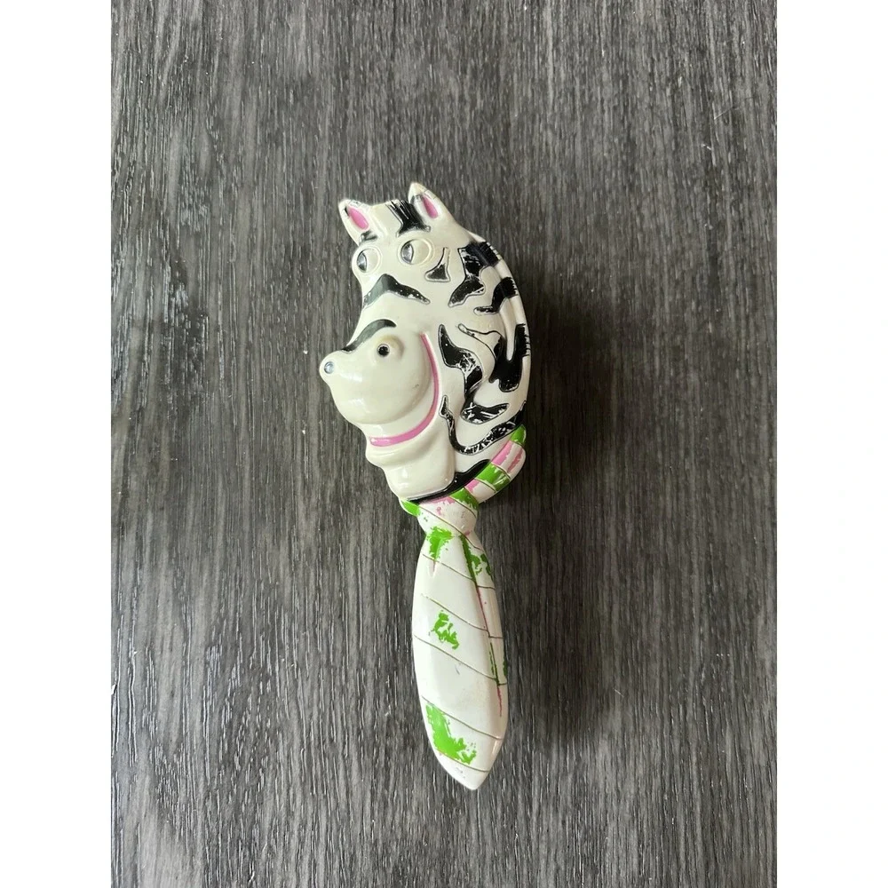 Vintage 1970s Avon‎ Giraffe Bath Brush Long Handle & Avon Zany Zebra Hair Brush